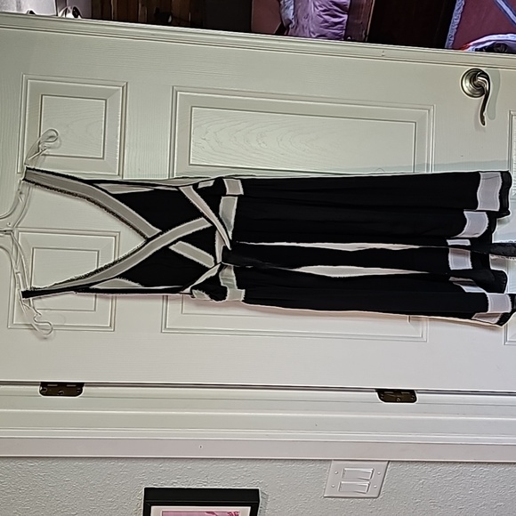 EXQUISITE VANESSA BRUNO SILK RAW EDGE EVENING DRESS tie up v neck - Picture 3 of 13